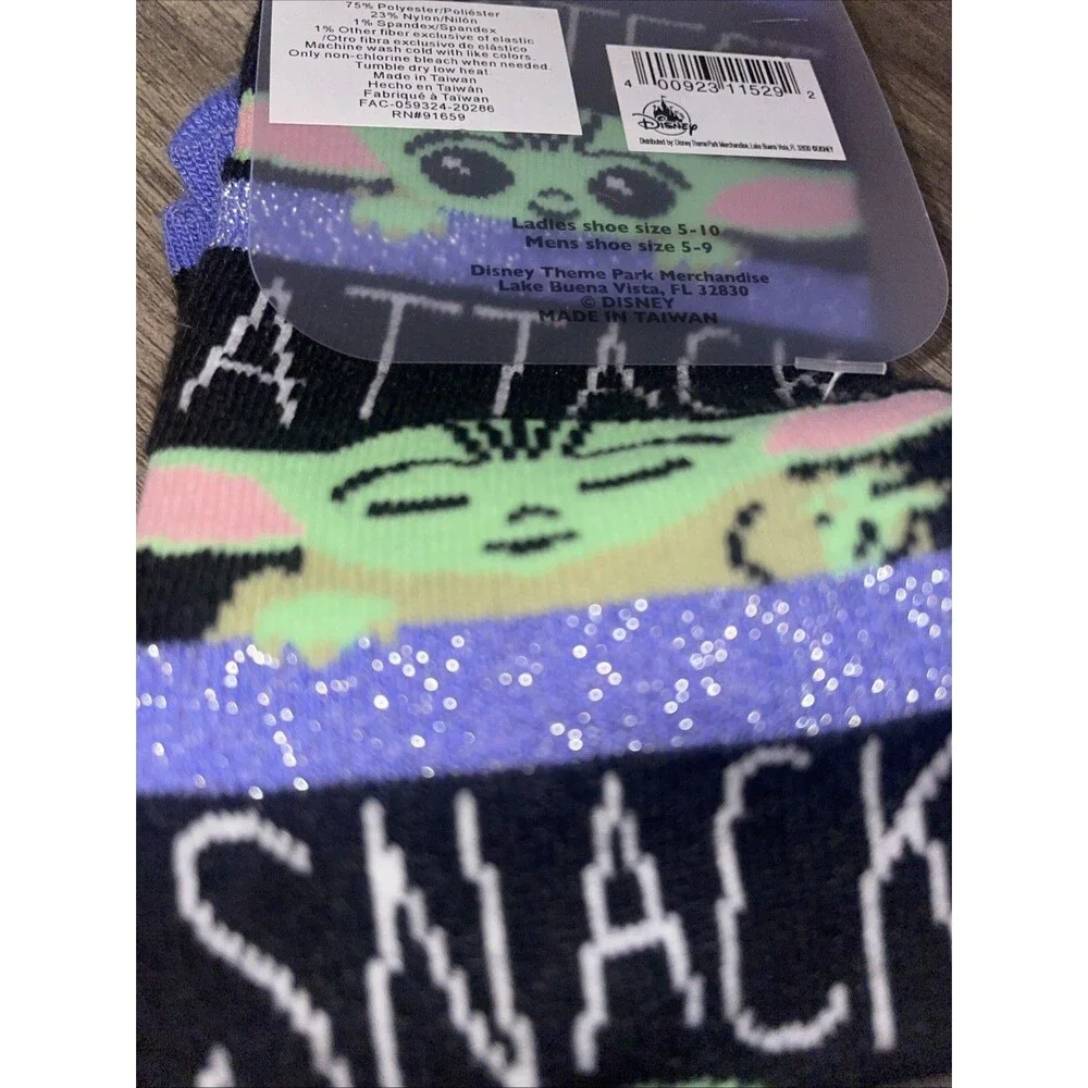 Disney Parks Star Wars Child Baby Yoda Protect Attack Snack Nap Long Socks 5-10